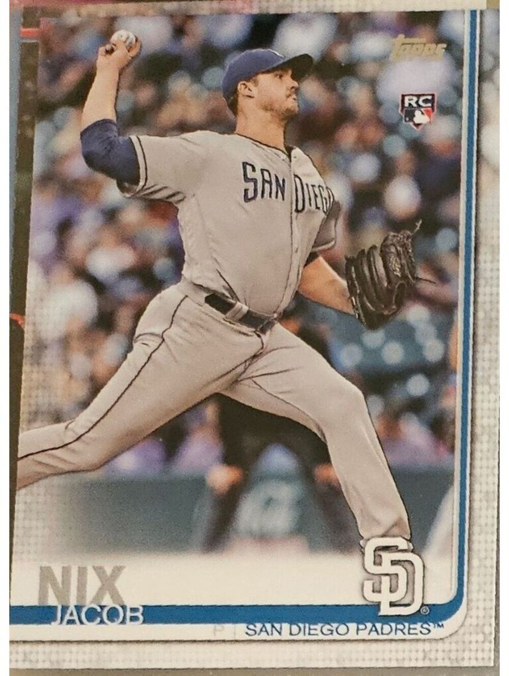 2019 Topps - Jacob Nix (RC) - #33 - San Diego Padres